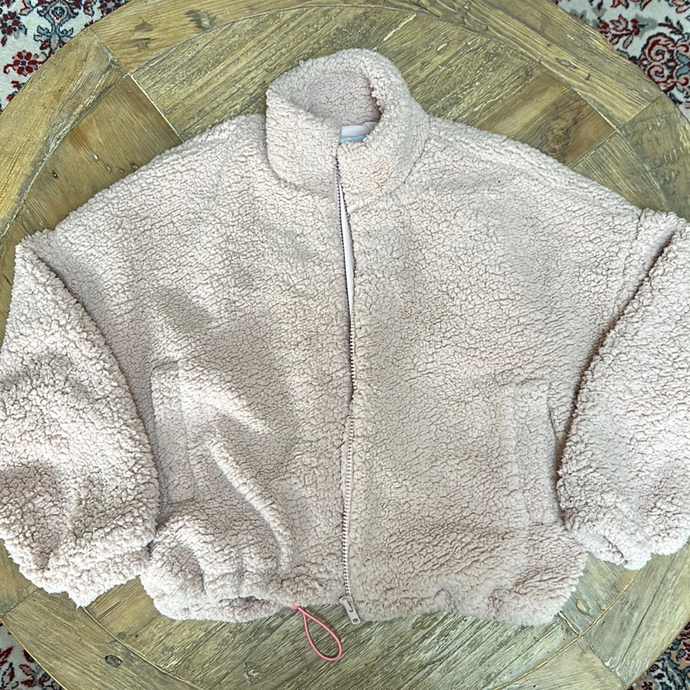 Urban Outfitter Teddy Bear Fleece zip up jacket M